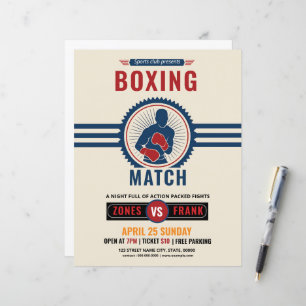 Boxing Tournament Flyer Template