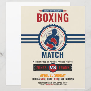 Boxing Tournament Flyer Template