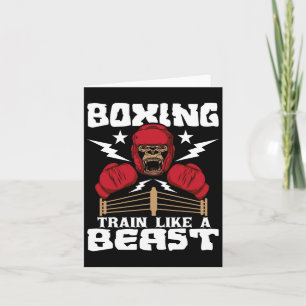 Boxing Train Like A Beast - Kickboxing Kickboxer G Card