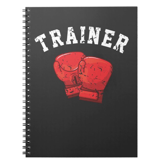 Boxing Trainer Boxer Personal Coach Box Training Notebook (Front)