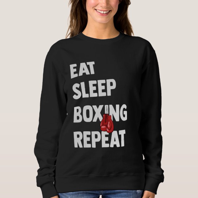 Boxing Training Jab Upper Cut Punch Knockdown 5 Sweatshirt (Front)