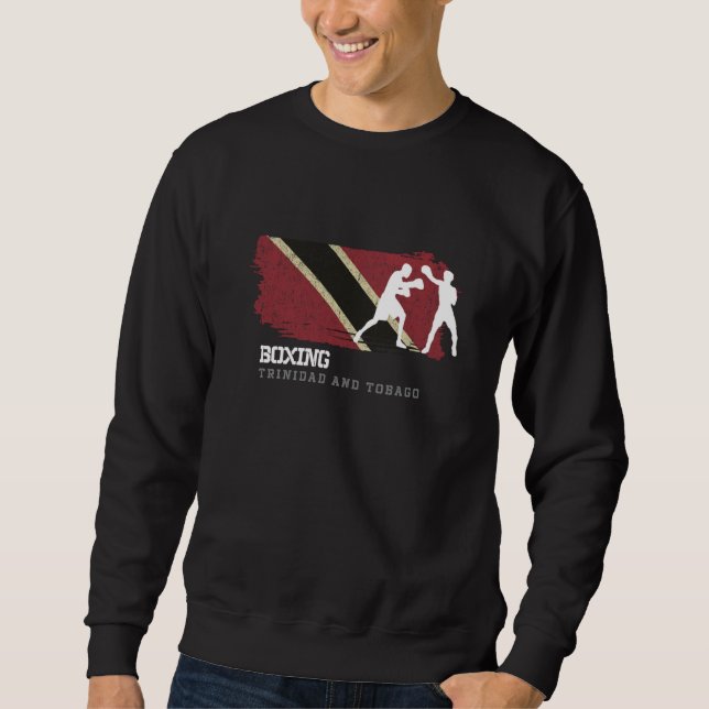 Boxing Trinidad & Tobago Combat Sports Fighter Box Sweatshirt (Front)