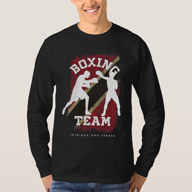 Boxing Trinidad & Tobago Combat Sports Fighter Box T-Shirt (Front)