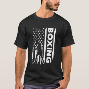 Boxing US flag graphic concept T-Shirt