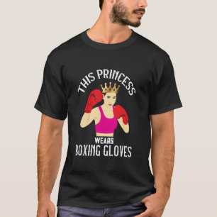 Boxing Women Boxer Fighter Boxing Gloves Sparring T-Shirt
