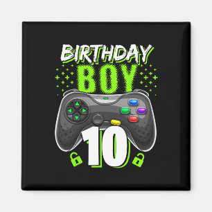 Boy 10 Video Game Controller Gamer 10th Birthday  Magnet