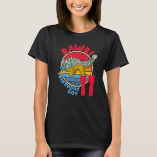 Boy 11th Birthday I Rawr! Ankylosaurus I Family Ma T-Shirt