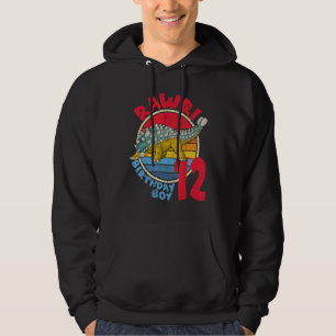 Boy 12th Birthday I Rawr! Ankylosaurus I Family Ma Hoodie