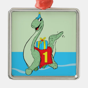 Boy, 1st Birthday Dinosaur Metal Tree Decoration