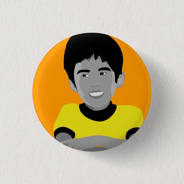 Boy 3 Cm Round Badge (Front)