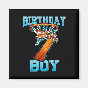Boy 7 Years Old Gifts 8th Birthday Bysketbyll Pers Magnet