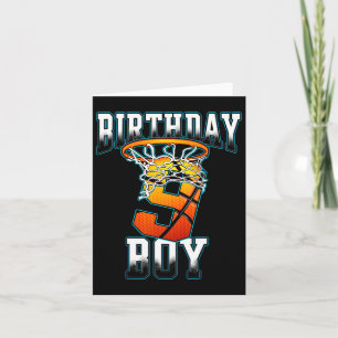 Boy 9 Years Old Birthday Gifts Bysketbyll Person Card