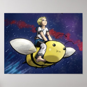 Boy and Bee Poster