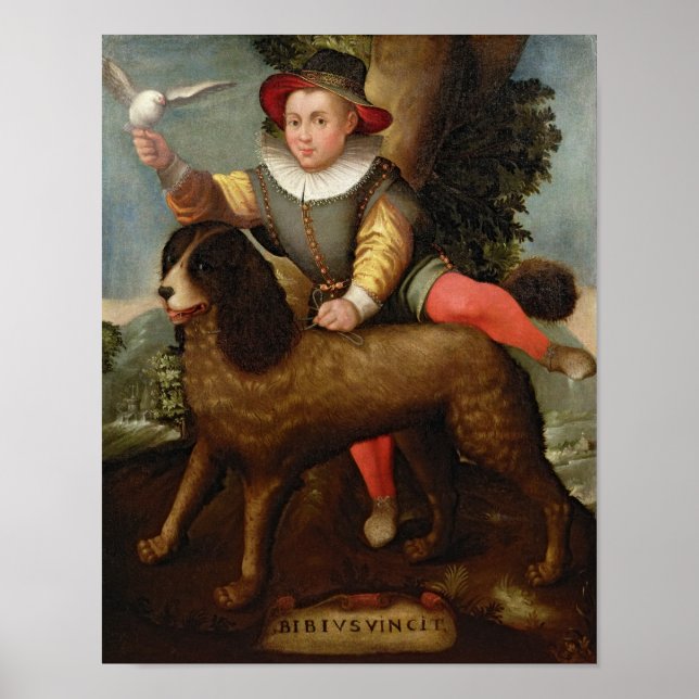 Boy and Dog, `Bibius Vincit' Poster (Front)