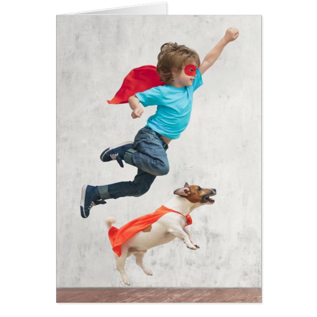 Boy and Dog Superheroes (Front)