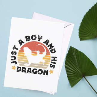 Boy And His Bearded Dragon Reptile Lover Quote Postcard