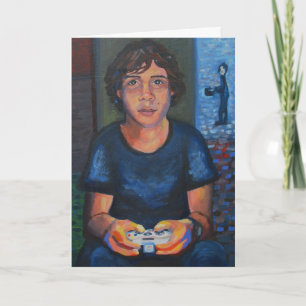 Boy and his mum card