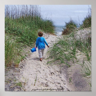 Boy and his Pail Poster