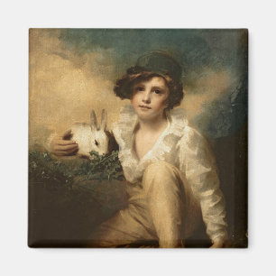 Boy and Rabbit, c.1814 Magnet