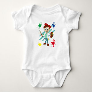 Boy Artist, Painter Baby Bodysuit