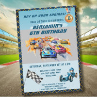 *Boy Auto Car Racing Theme 6th Birthday Party