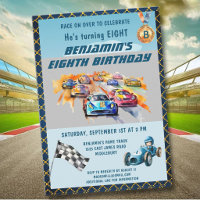 *Boy Auto Car Racing Theme 8th Birthday Party