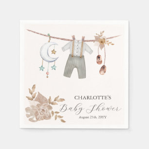 Boy Baby Clothes Boho Baby Shower Napkins