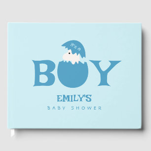 Boy Baby Gender Reveal Party Guest Book