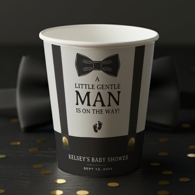 Boy Baby Shower A Little Gentleman Suspenders Paper Cups (Boy Baby Shower A Little Gentleman Suspenders Paper Cups
)