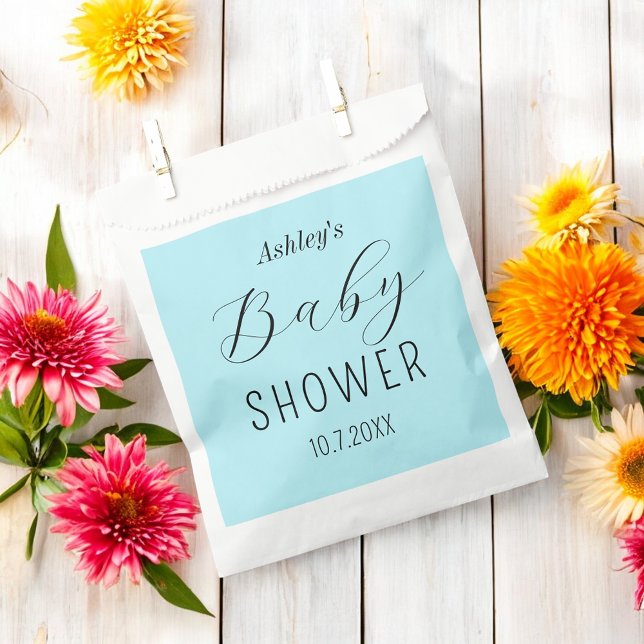 Boy Baby Shower Blue Elegant  Favour Bags (Creator Uploaded)