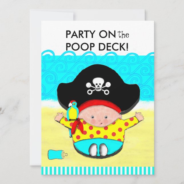 BOY BABY SHOWER INVITATIONS (Front)