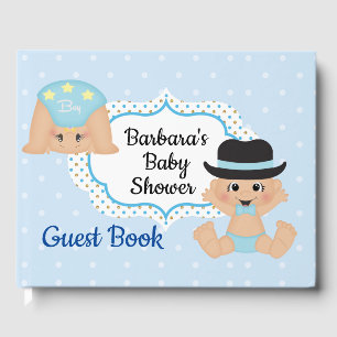 Boy Baby Shower Personalised Guest Book
