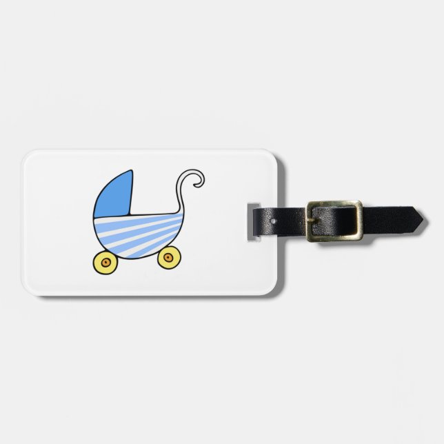 Boy Baby Stroller Luggage Tag (Front Horizontal)