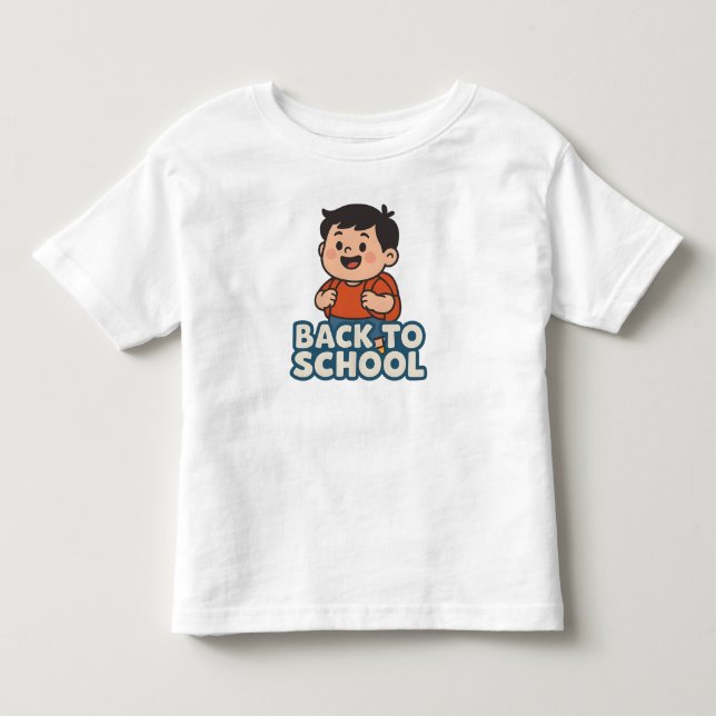 Boy Backpack Toddler T-Shirt (Front)