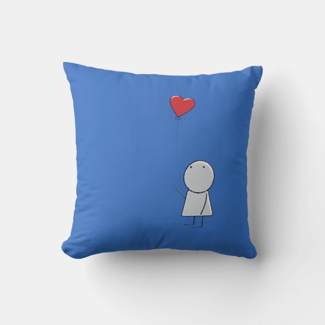 Boy & Balloon Pillow (Front)
