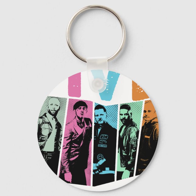 boy band five  key ring (Front)