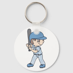 Boy Batting Key Ring