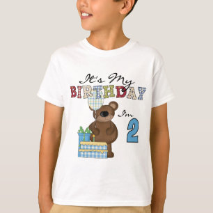 Boy Bear 2nd Birthday T-shirts and Gifts