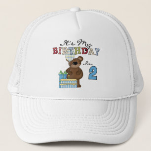 Boy Bear 2nd Birthday T-shirts and Gifts Trucker Hat