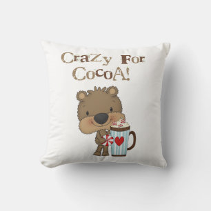 Boy Bear Crazy For Cocoa Holiday Cushion