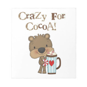 Boy Bear Crazy For Cocoa Holiday Notepad