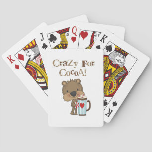 Boy Bear Crazy For Cocoa Holiday Playing Cards