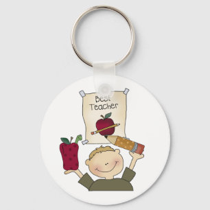 Boy Best Teacher Key Ring