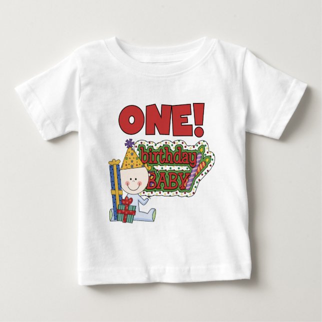Boy Birthday Baby 1st Birthday Tshirts and Gifts (Front)