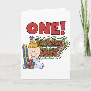 Boy Birthday Baby 1st Birthday Tshirts and Gifts Card