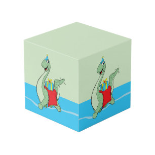Boy, Birthday Dinosaur Cube