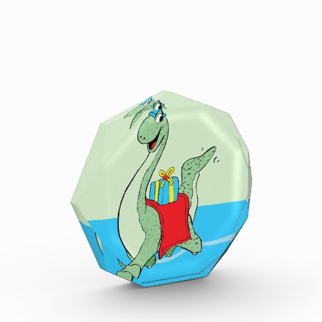 Boy, Birthday Dinosaur Photo Block (Left)