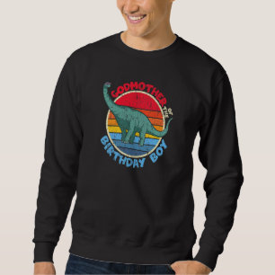 Boy Birthday I Godmother I Brachiosaurus I Family Sweatshirt