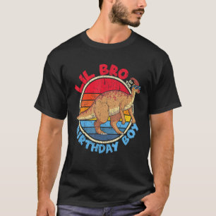 Boy Birthday I Lil Bro I Parasaurolophus I Family  T-Shirt