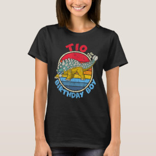 Boy Birthday I Tio I Ankylosaurus I Family Matchin T-Shirt